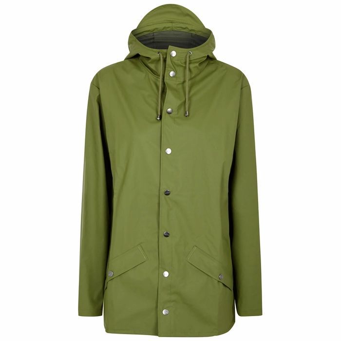Green Rubberised Raincoat