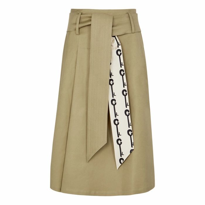 Sophie Stone Cotton-blend Midi Skirt