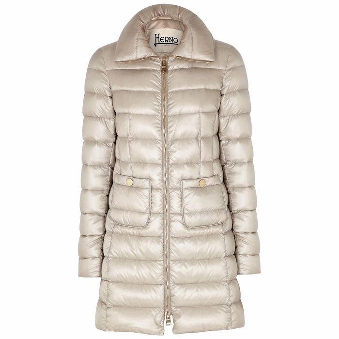 Icon Stone Quilted Shell Coat