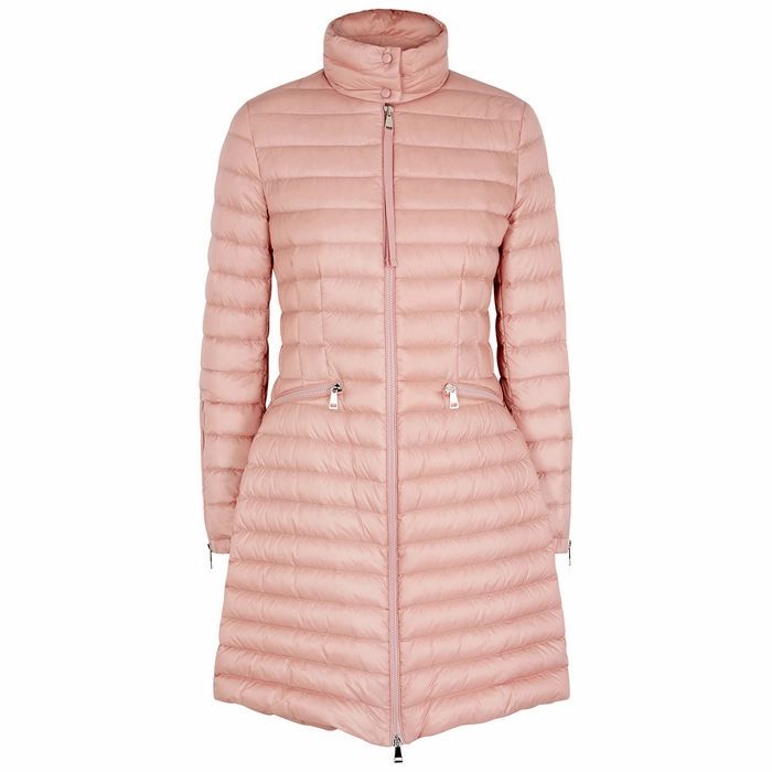 Sable Pink Quilted Shell Coat