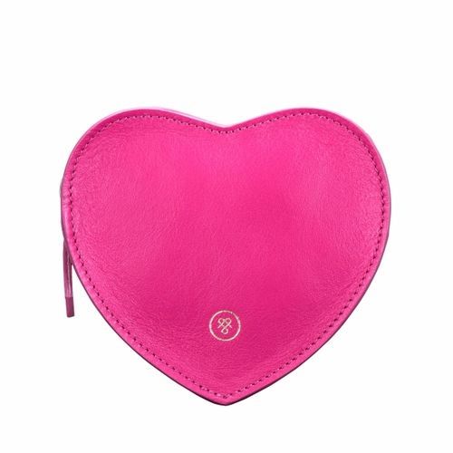 Hot Pink Heart Shaped Leather Handbag Organiser