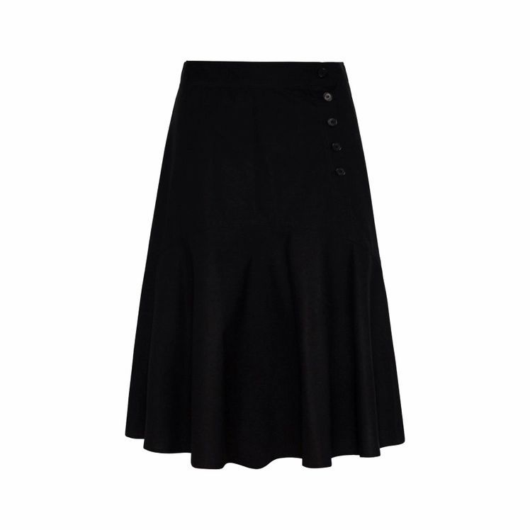 Lillia - Cotton Poplin Skirt With Ruffle
