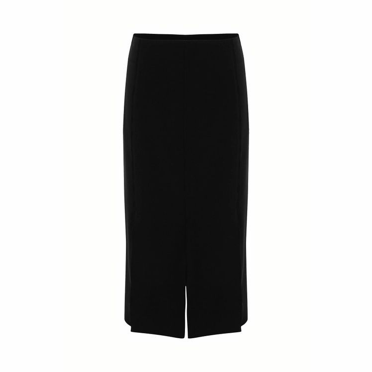 Livia - Knee-length Panelled Crepe Skirt