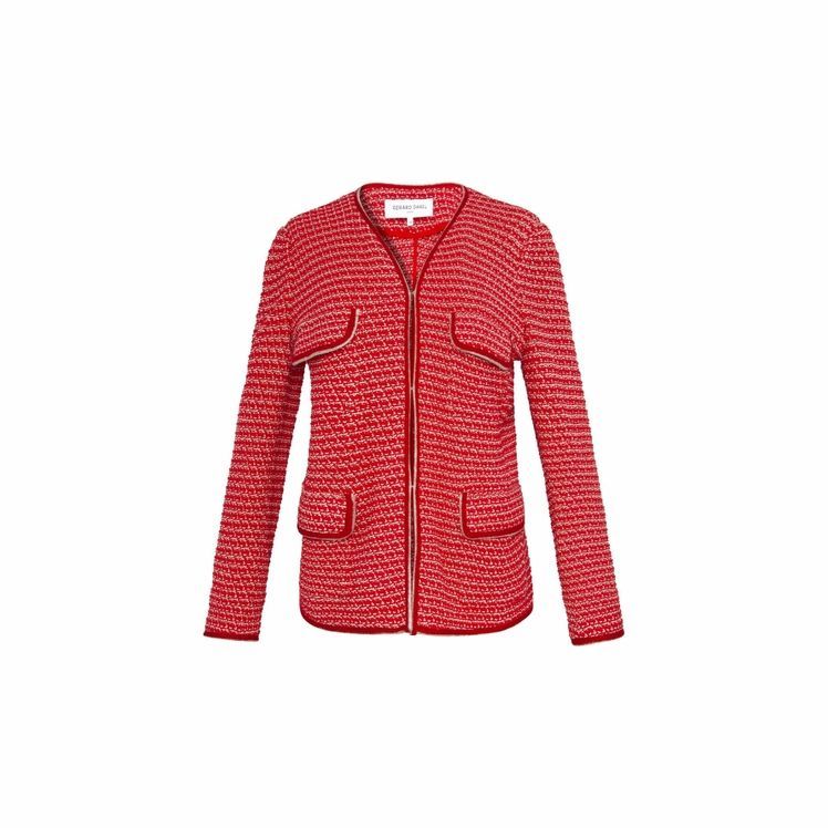Amadea - Multi-pocket Tweed Jacket