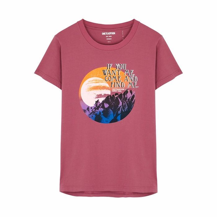 Lost Moon Pink Cotton T-shirt
