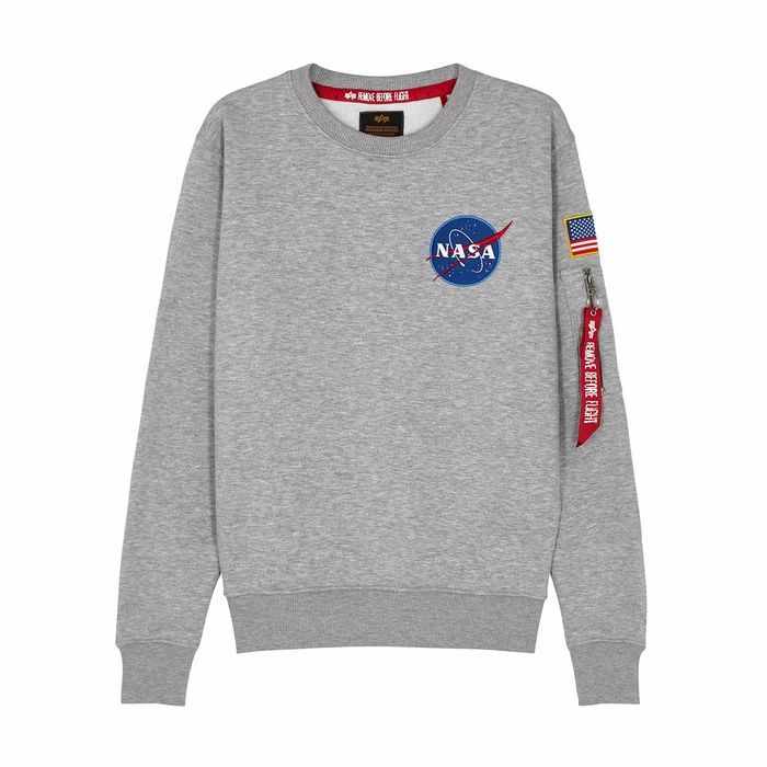 Space Shuttle Grey Cotton-blend Sweatshirt