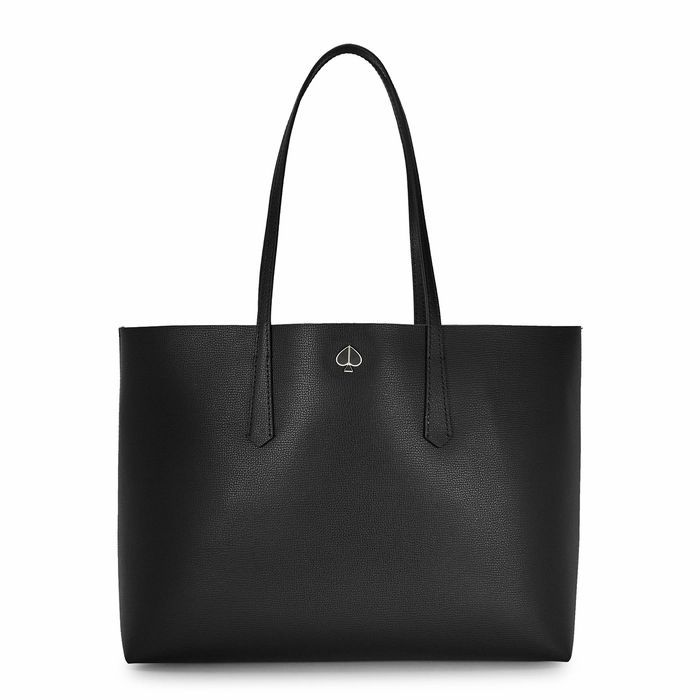 Molly Black Leather Tote