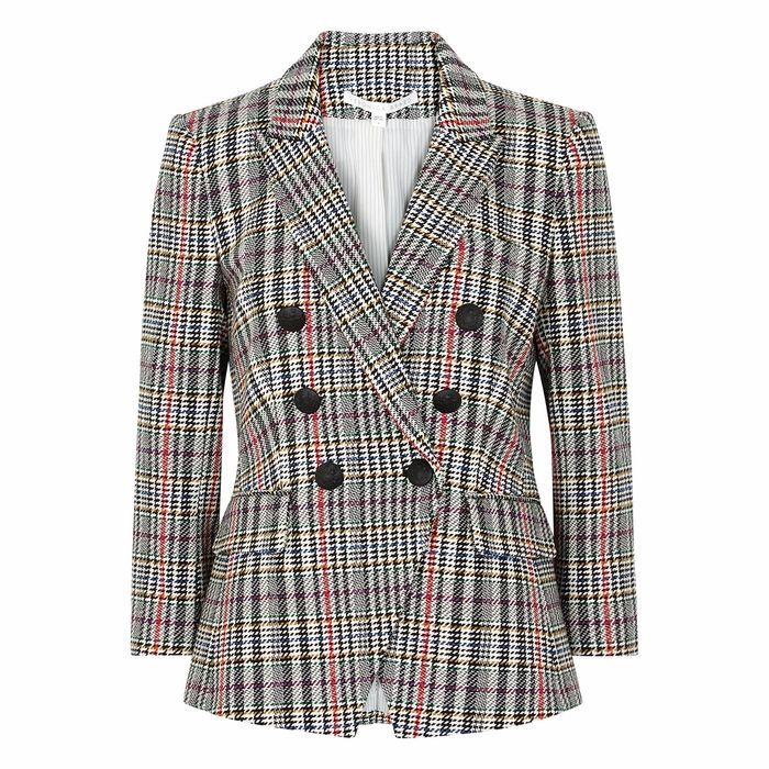 Empire Houndstooth Double-breasted Blazer