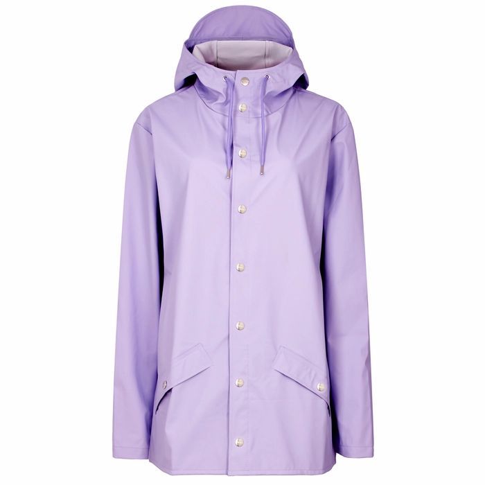 Lilac Rubberised Raincoat