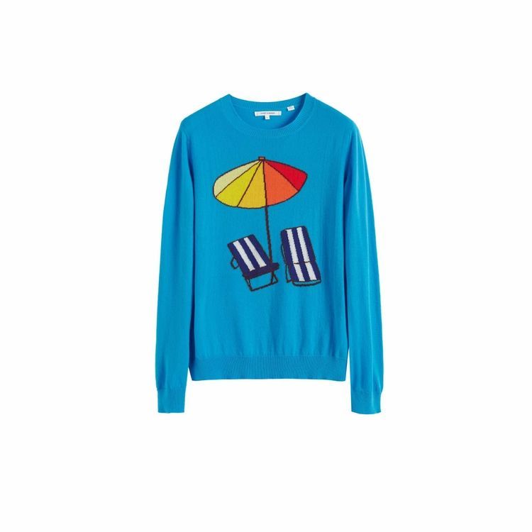 Blue Sunbed Cashmere Sweater
