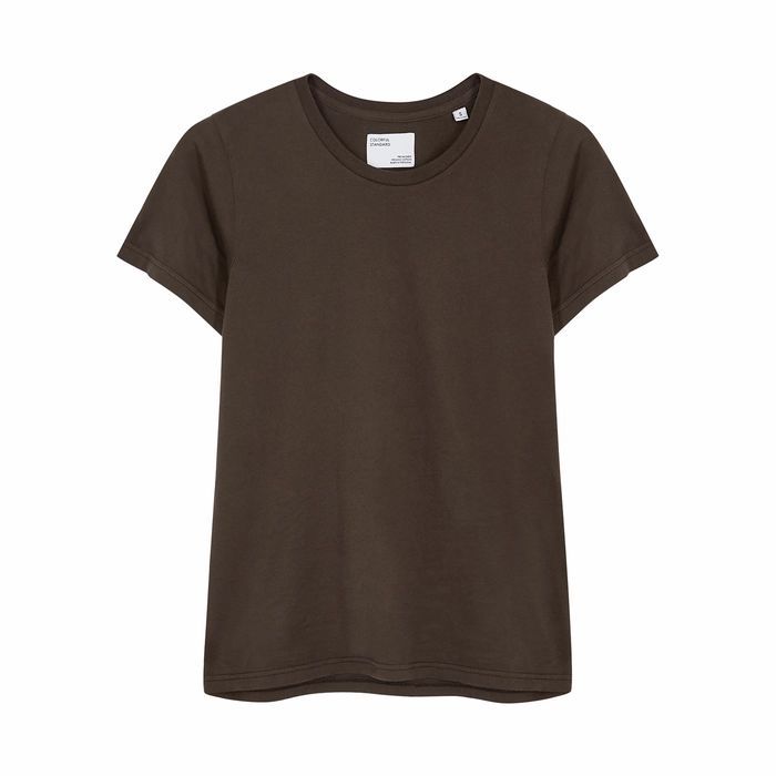 Brown Cotton T-shirt