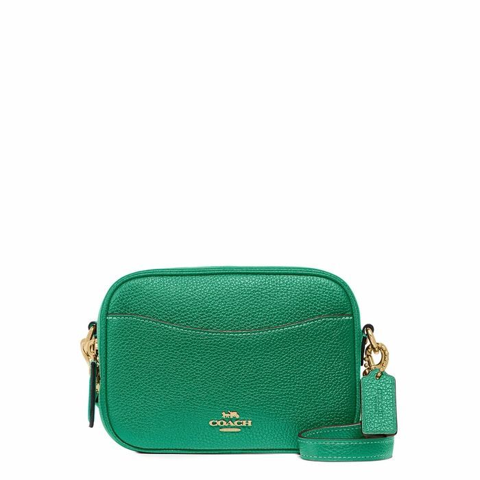 Green Small Leather Cross-body Bag