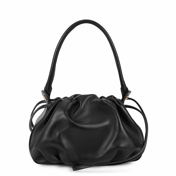 Bonnie Black Reversible Leather Shoulder Bag