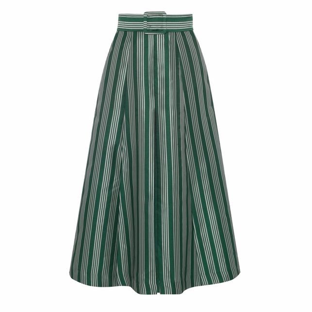 Eva Green Stripe Jacquard Skirt