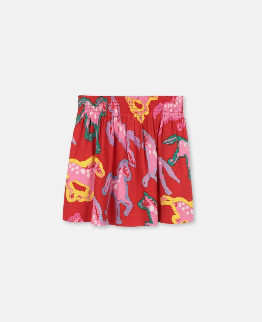 RED Horses Viscose Twill Skirt, Women's, Size 11-12