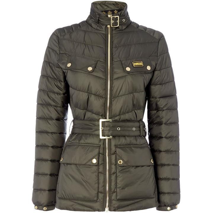 Gleann Quilted Belted Jacket With Stand Collar