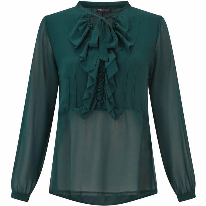 Frill Tie Neck Blouse