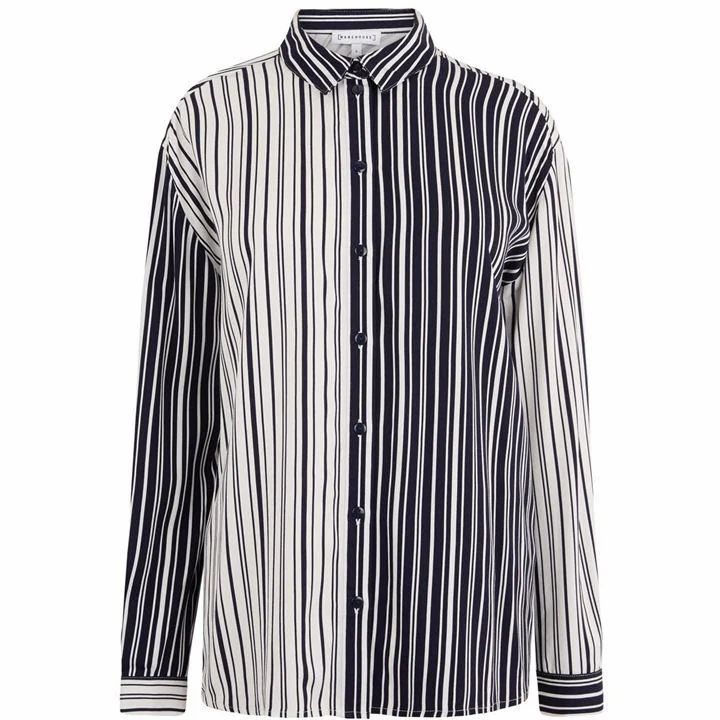 Monochrome Mixed Stripe Shirt