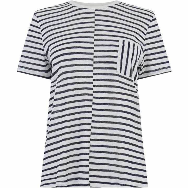 Sheer Cutabout Stripe T-Shirt