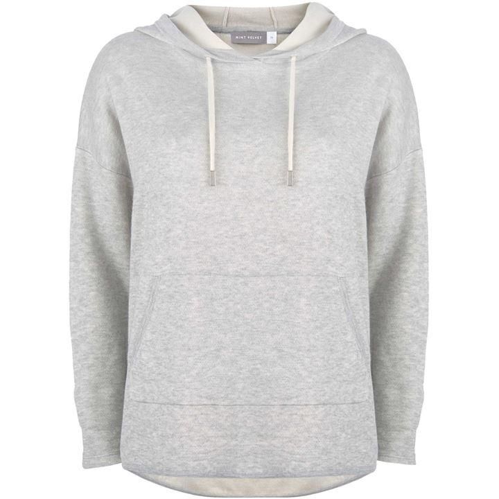 Grey Double Knitted Hoodie