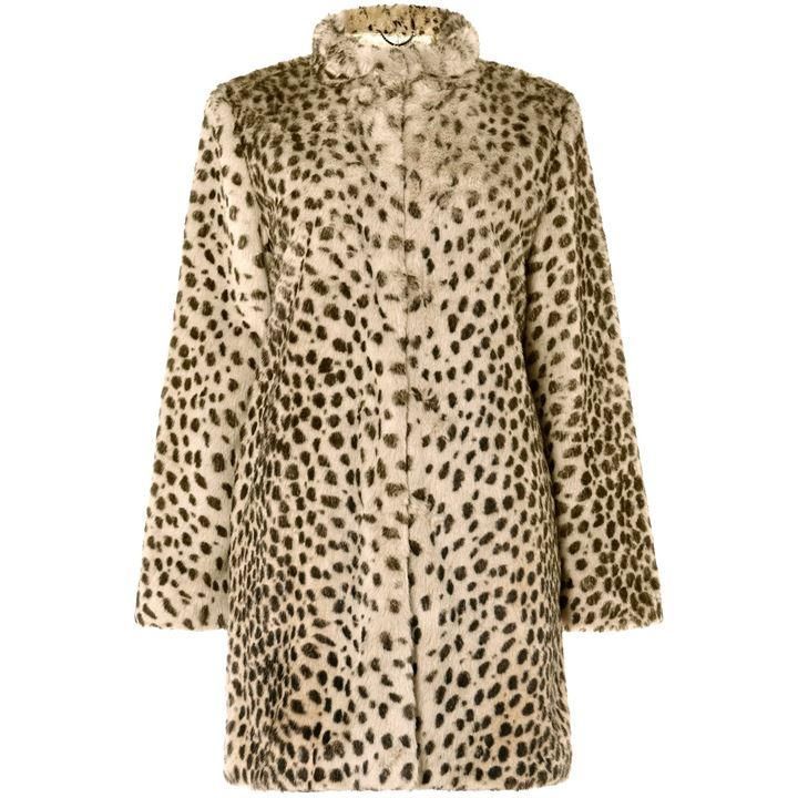 Carter Leopard Faux Fur Coat