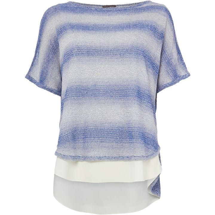 Space Dye Stripe Macey Knitted Top