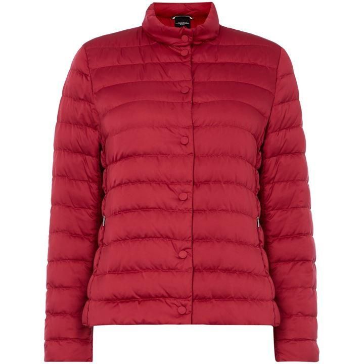 Front button puffer jacket