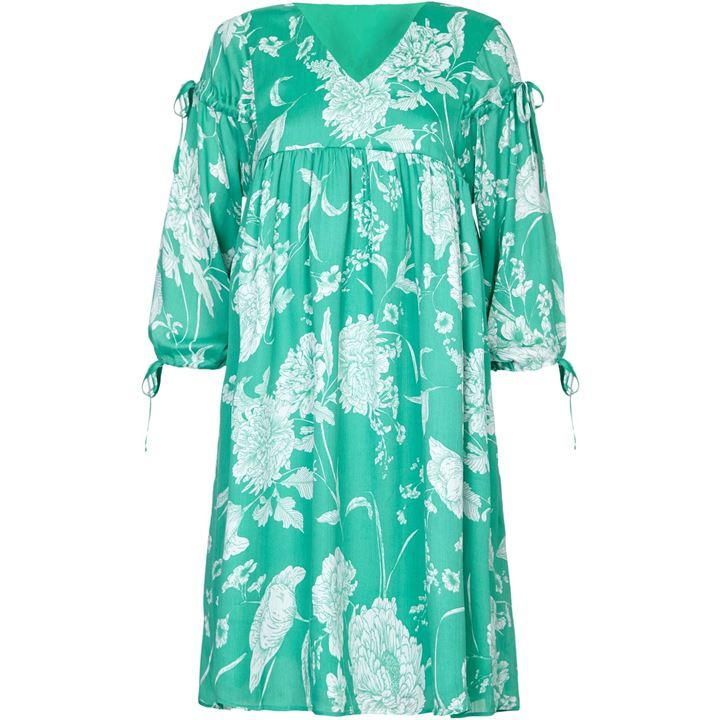 Floral Print Tassel Tunic Dress