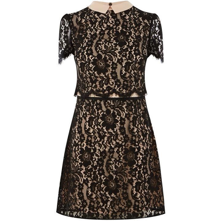 Lace Collared Shift Dress