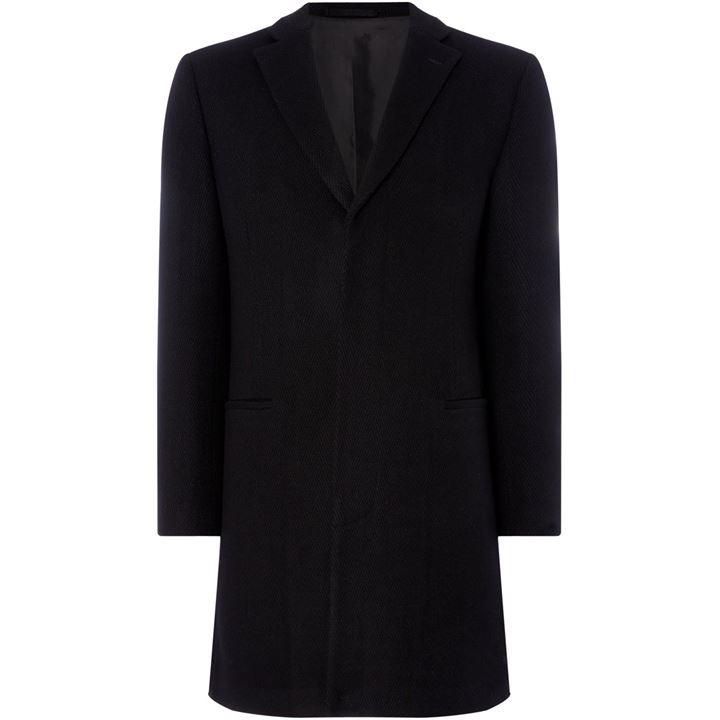 Howard Wool Herringbone Overcoat