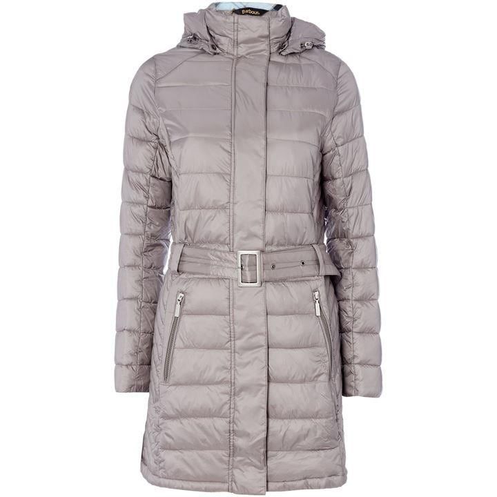 Braemar Long Quilted Coat With Hood
