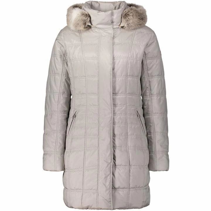 Quilted Coat With Hood