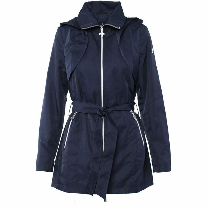 Ladies Spring Twill Bow Belted Jacket