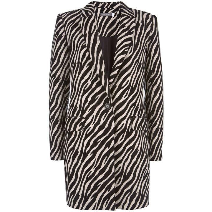 Zebra Jacquard Coat