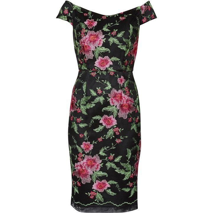 Avril Floral Embroidery Dress