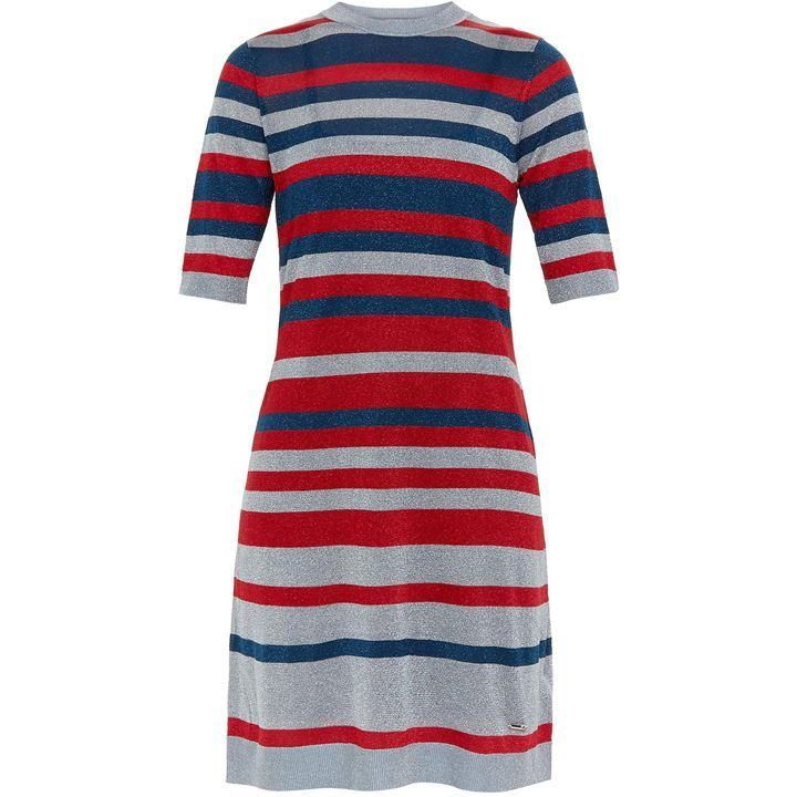 Ioney Lurex Striped Knit Dress