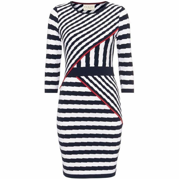 Orianne Stripe Knitted Dress