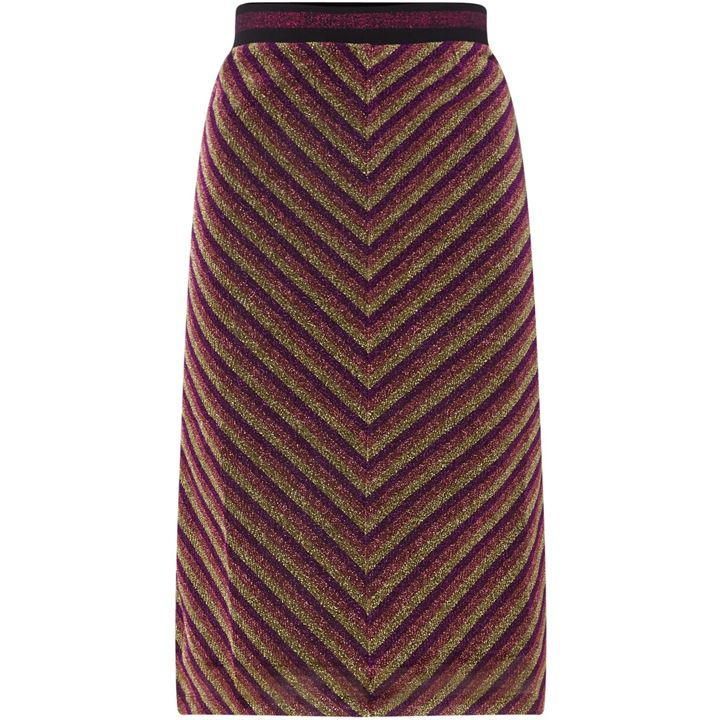 Lurex stripe skirt