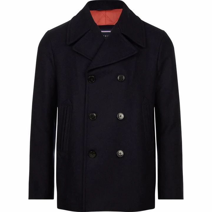 Short Double Breasted Peacoat