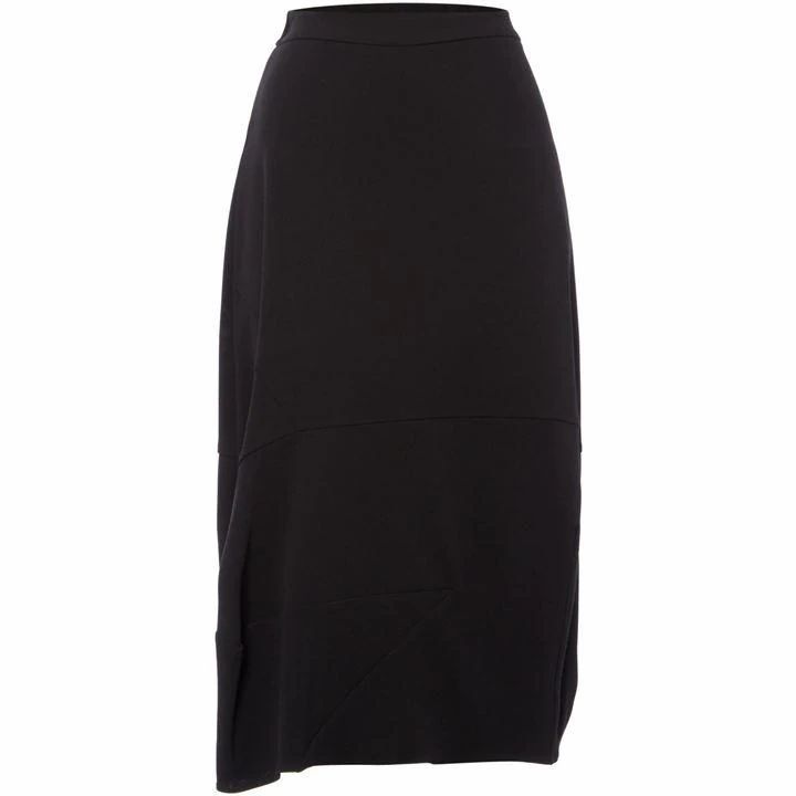 Jersey midi length skirt