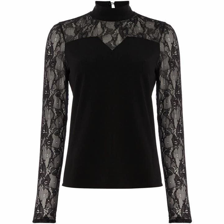 Long sleeve lace top