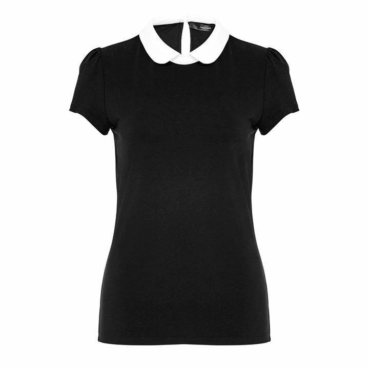 Rounded Collar Top