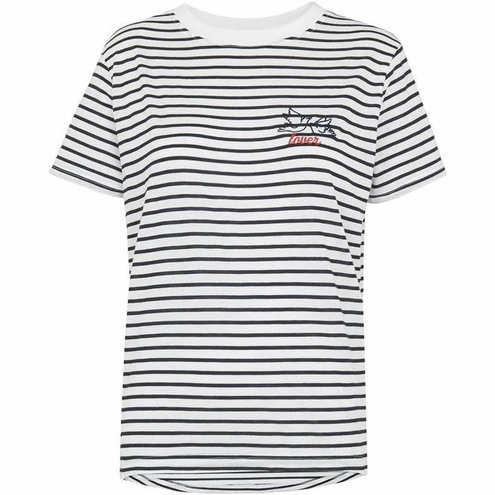 Stripe Dove Logo Tshirt