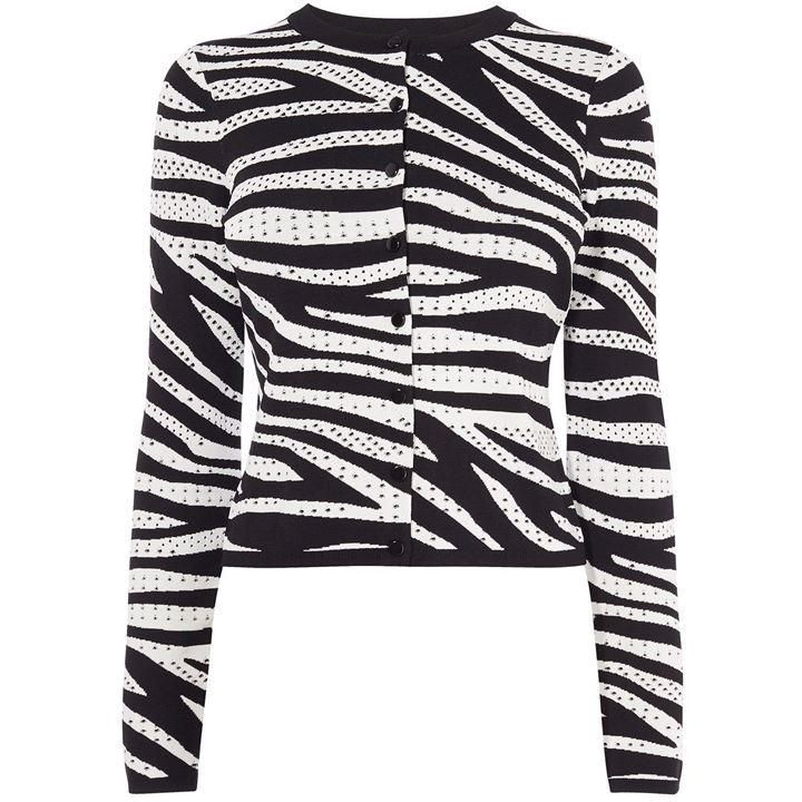 Zebra Knit Cardigan