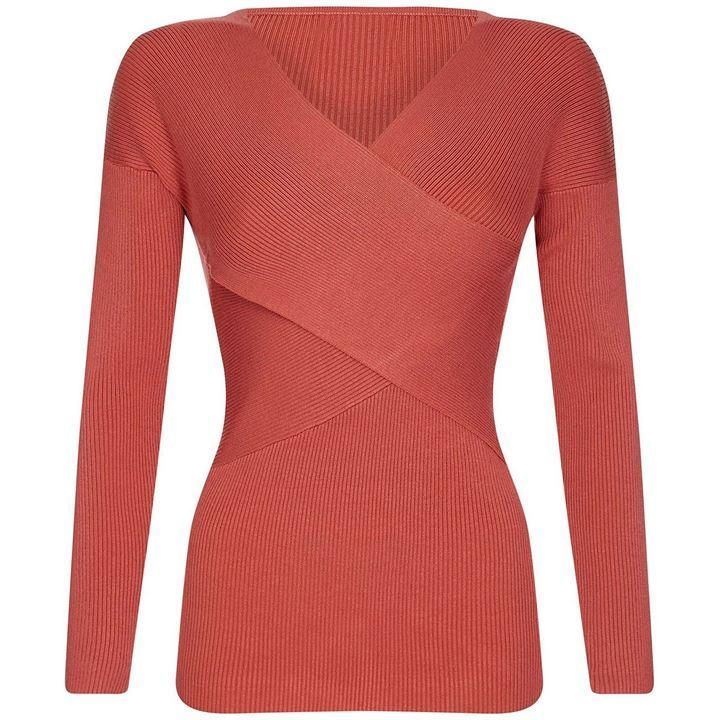 Ribbed Wrap Around Jumper