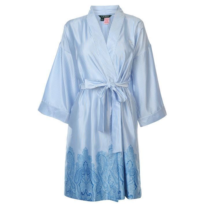 Lauren Satin Kimono Robe Ladies