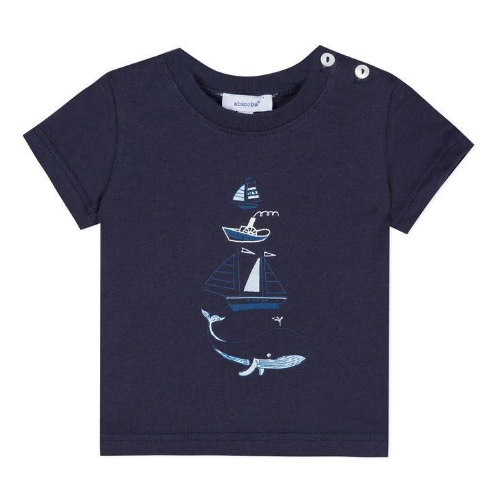 BABY BOY TEE-SHIRT MARINE BLUE