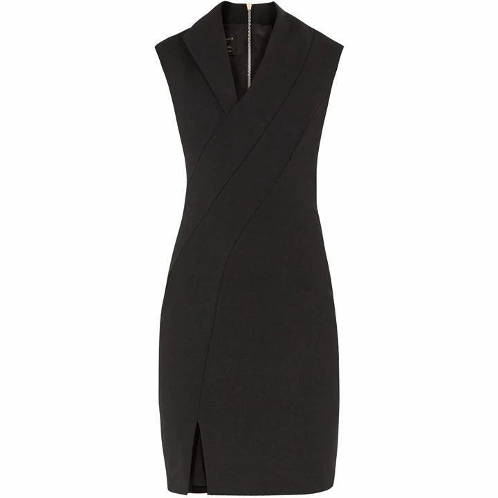 Geodese Wrap Front Pencil Dress