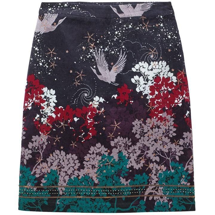 Cosmic Velvet Skirt