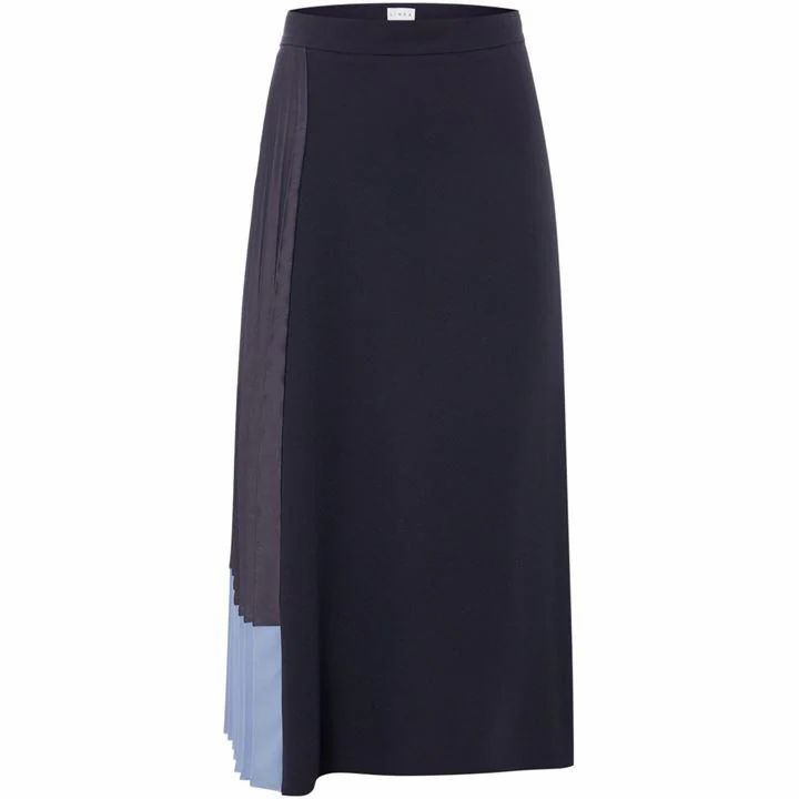 Jess side pleat colourblock skirt